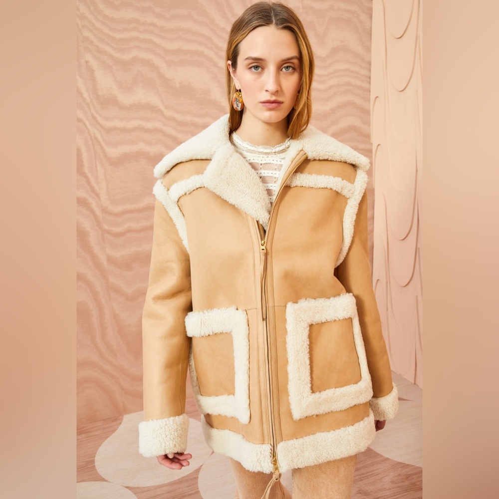 Ulla Johnson Authentic Shearling Coat